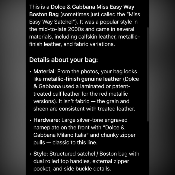 DOLCE & GABBANA MISS EASY WAY BAG - Picture 10 of 10